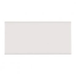Rittenhouse Square Arctic White 3 in. x 6 in. Ceramic Bullnose Trim Wall Tile (0.125 sq. ft. / piece) by Daltile