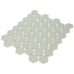 Restore Ash Gray 10 in. x 12 in. Glazed Ceramic Hexagon Mosaic Tile (0.81 sq. ft./each) by Daltile -Daltile Sales Store ash gray daltile ceramic tile x11415hexms1p2 40 1000