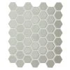 Restore Ash Gray 10 in. x 12 in. Glazed Ceramic Hexagon Mosaic Tile (0.81 sq. ft./each) by Daltile -Daltile Sales Store ash gray daltile ceramic tile x11415hexms1p2 64 1000