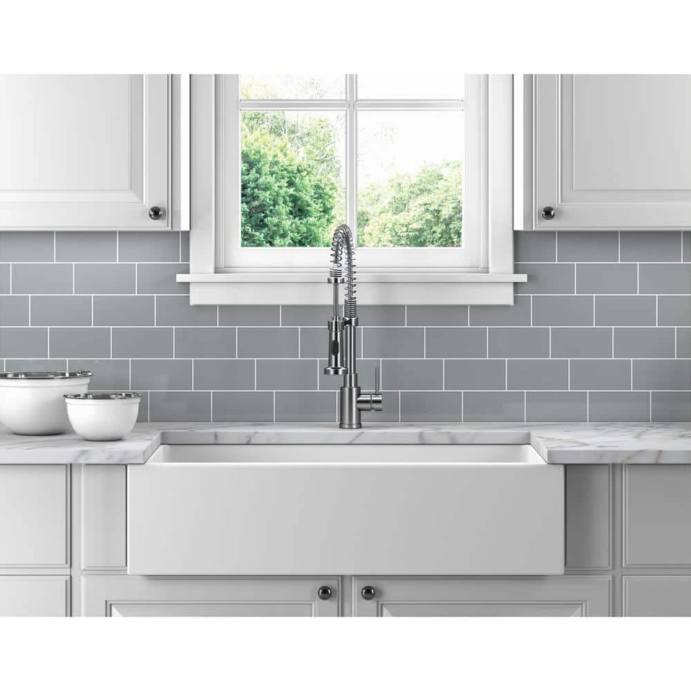 Restore 3 in. x 6 in. Glazed Ceramic Ash Gray Subway Tile (12.5 sq. ft. / case) by Daltile 4 Restore 3 in. x 6 in. Glazed Ceramic Ash Gray Subway Tile (12.5 sq. ft. / case) by Daltile - Image 2