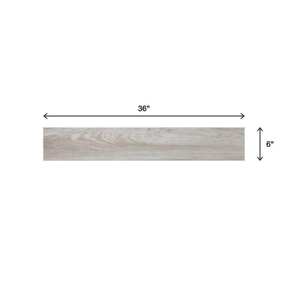 Regent Grove Ash Gray 6 in. x 36 in. Glazed Porcelain Floor and Wall Tile (348 sq. ft./Pallet) by Daltile 8 Regent Grove Ash Gray 6 in. x 36 in. Glazed Porcelain Floor and Wall Tile (348 sq. ft./Pallet) by Daltile - Image 6