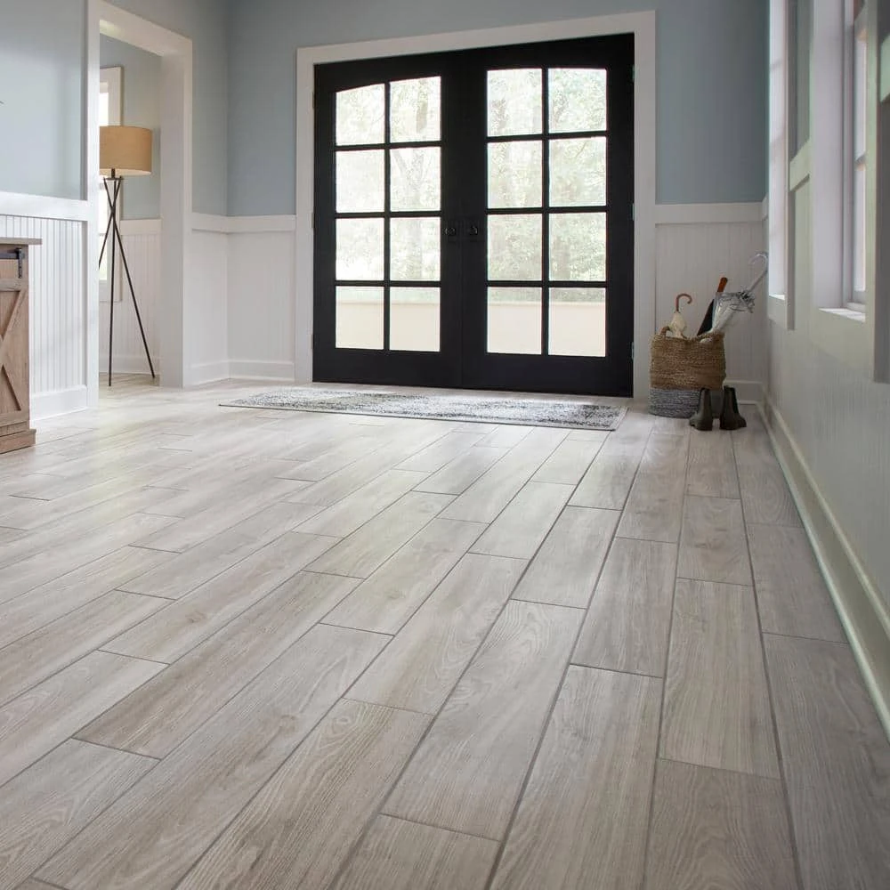 Regent Grove Ash Gray 6 in. x 36 in. Glazed Porcelain Floor and Wall Tile (348 sq. ft./Pallet) by Daltile 4 Regent Grove Ash Gray 6 in. x 36 in. Glazed Porcelain Floor and Wall Tile (348 sq. ft./Pallet) by Daltile - Image 2