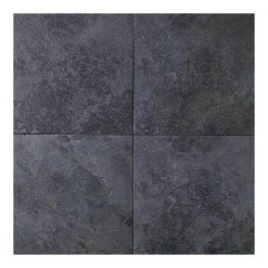 Continental Slate Asian Black 18 in. x 18 in. Porcelain Floor and Wall Tile (18 sq. ft. / case) by Daltile