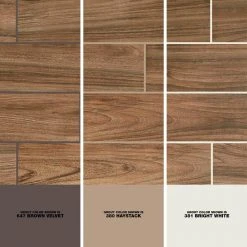 Baker Wood Walnut 6 in. x 24 in. Glazed Porcelain Floor and Wall Tile (392.85 sq. ft./Pallet) by Daltile -Daltile Sales Store baker wood walnut daltile porcelain tile bk10624hdpl1pr 1d 1000