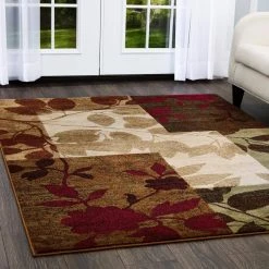 Tribeca Beige/Brown 5 ft. x 7 ft. Geometric Area Rug by Home Dynamix -Daltile Sales Store beige brown home dynamix area rugs 2 hd5282 999 e1 1000