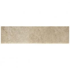 Portland Stone Beige Matte 3 in. x 12 in. Glazed Ceramic Bullnose Trim Tile (0.2357 sq. ft./Piece) by Daltile