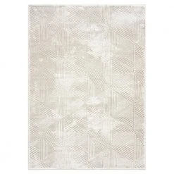 Bazaar Zen Cream 5 ft. x 7 ft. Abstract Area Rug by Home Dynamix
