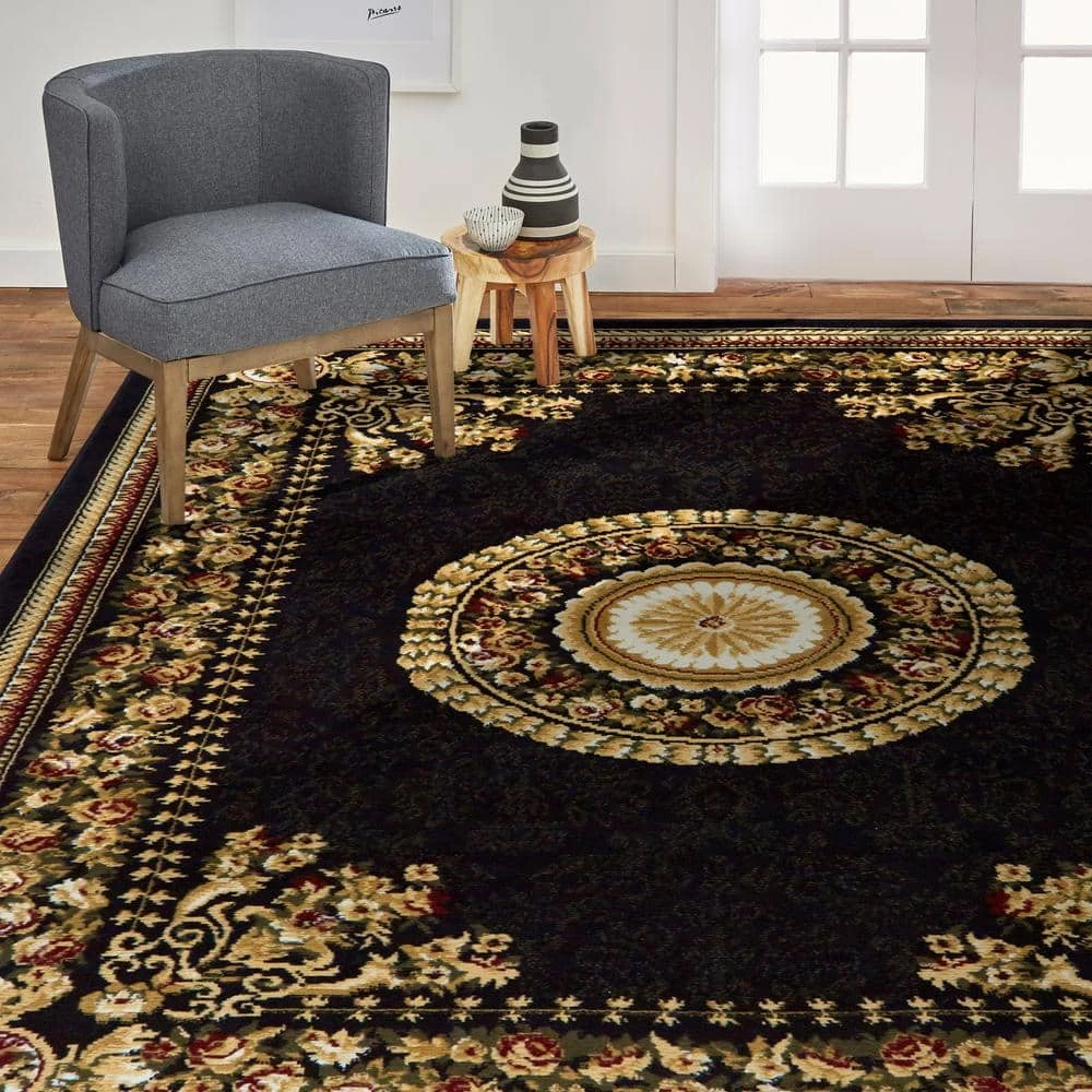 Optimum Black/Multi 8 ft. x 10 ft. Indoor Area Rug by Home Dynamix 5 Optimum Black/Multi 8 ft. x 10 ft. Indoor Area Rug by Home Dynamix - Image 3