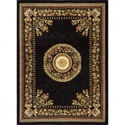 Optimum Black/Multi 8 ft. x 10 ft. Indoor Area Rug by Home Dynamix