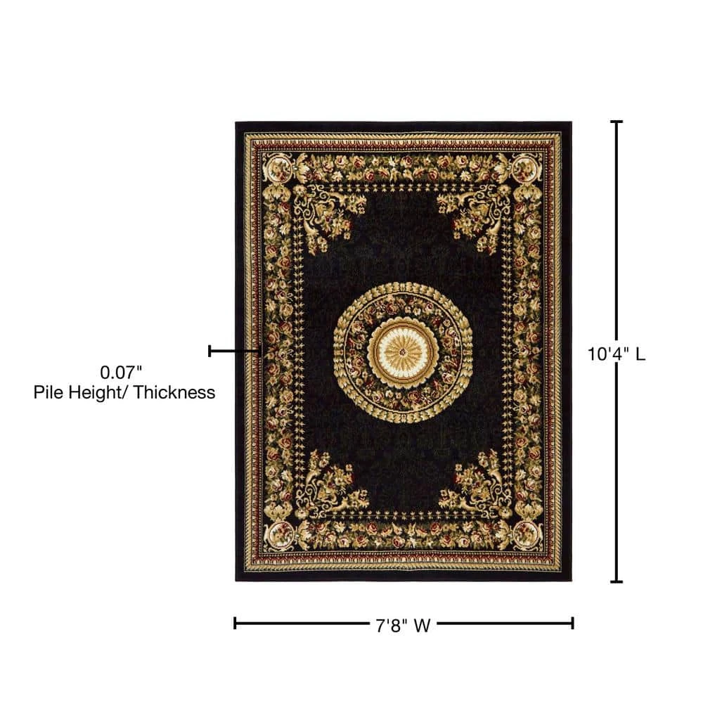 Optimum Black/Multi 8 ft. x 10 ft. Indoor Area Rug by Home Dynamix 9 Optimum Black/Multi 8 ft. x 10 ft. Indoor Area Rug by Home Dynamix - Image 7