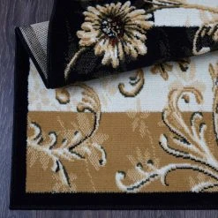 Optimum Black/Beige 8 ft. x 10 ft. Geometric Area Rug by Home Dynamix -Daltile Sales Store black beige home dynamix area rugs 1 11025 450 44 1000