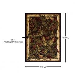 Optimum Black/Multi 8 ft. x 10 ft. Indoor Area Rug by Home Dynamix -Daltile Sales Store black beige home dynamix area rugs 1 11033 450 76 1000