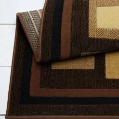 Catalina Black/Brown 8 ft. x 10 ft. Geometric Area Rug by Home Dynamix -Daltile Sales Store black brown home dynamix area rugs 1 4467 469 44 1000