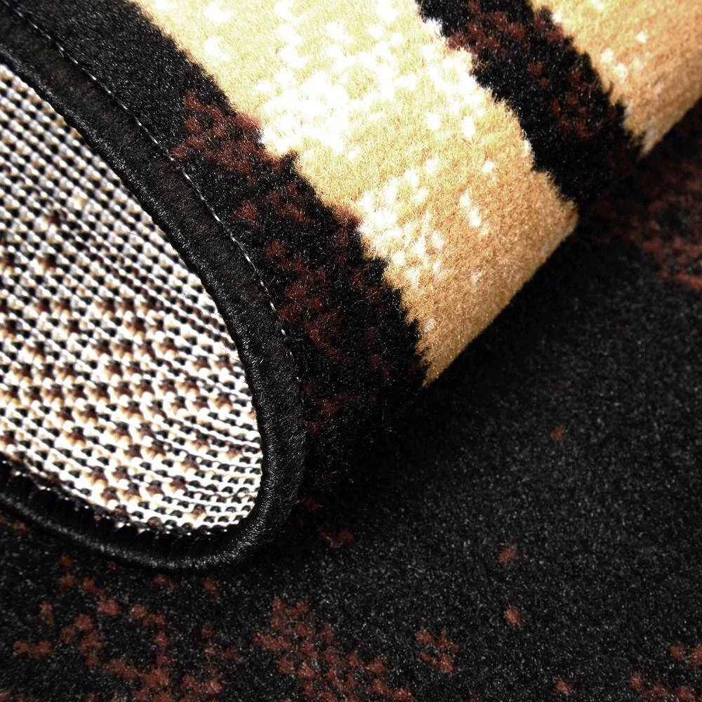 Ariana Black/Brown 5 ft. x 7 ft. 3-Piece Geometric Area Rug Set by Home Dynamix 7 Ariana Black/Brown 5 ft. x 7 ft. 3-Piece Geometric Area Rug Set by Home Dynamix - Image 5