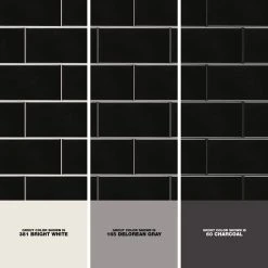 Restore 3 in. x 6 in. Glazed Ceramic Black Subway Tile (12.5 sq. ft. / case) by Daltile -Daltile Sales Store black daltile ceramic tile k11136mod1p4 1d 1000