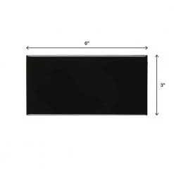 Restore 3 in. x 6 in. Glazed Ceramic Black Subway Tile (12.5 sq. ft. / case) by Daltile -Daltile Sales Store black daltile ceramic tile k11136mod1p4 66 1000