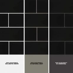 Restore 4 in. x 16 in. Glazed Ceramic Black Subway Tile (13.2 sq. ft./case) by Daltile -Daltile Sales Store black daltile ceramic tile k1114161p2 1d 1000