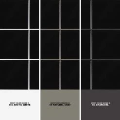 Restore Black 4-1/4 in. x 4-1/4 in. Glazed Ceramic Wall Tile (12.5 sq. ft. / case) by Daltile -Daltile Sales Store black daltile ceramic tile k111441p1 1d 1000