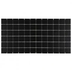 Restore Matte Black 12 in. x 24 in. x 6.35 mm Glazed Ceramic Mosaic Tile (2 sq. ft./Each) by Daltile