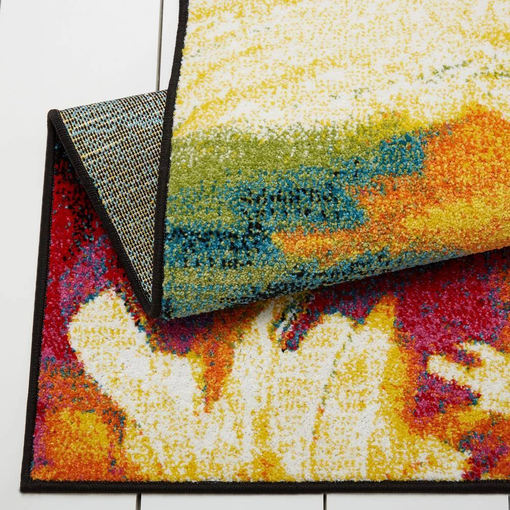 Splash Black/Pink 8 ft. x 10 ft. Abstract Area Rug by Home Dynamix 7 Splash Black/Pink 8 ft. x 10 ft. Abstract Area Rug by Home Dynamix - Image 5