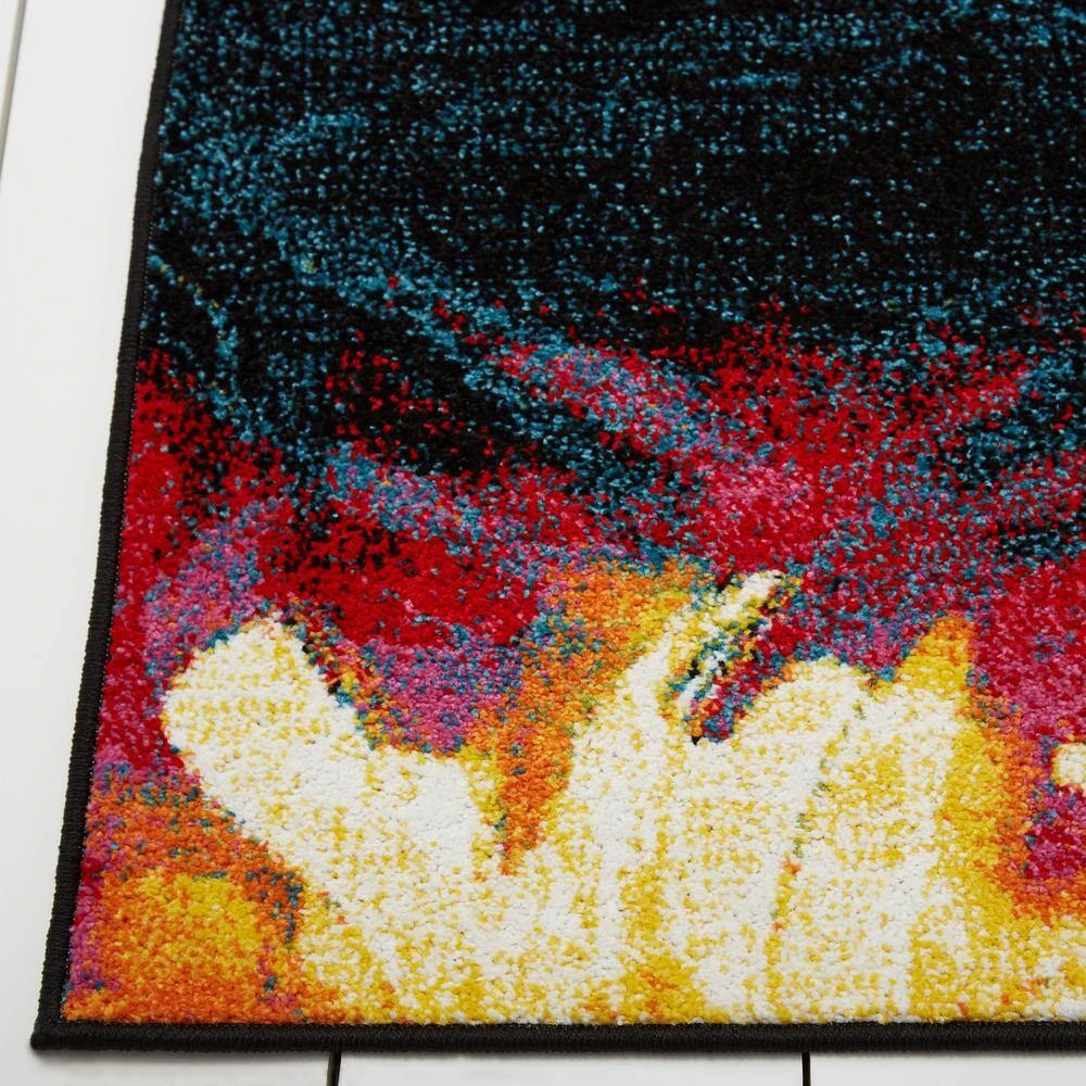 Splash Black/Pink 8 ft. x 10 ft. Abstract Area Rug by Home Dynamix 5 Splash Black/Pink 8 ft. x 10 ft. Abstract Area Rug by Home Dynamix - Image 3