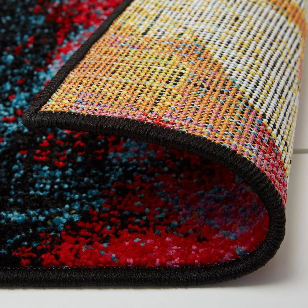 Splash Black/Pink 8 ft. x 10 ft. Abstract Area Rug by Home Dynamix 9 Splash Black/Pink 8 ft. x 10 ft. Abstract Area Rug by Home Dynamix - Image 7