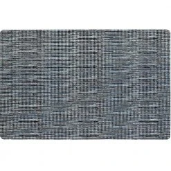 Smooth Step Blue/Black Houndstooth 24 in. x 35 in. Machine Washable Kitchen Mat by Home Dynamix