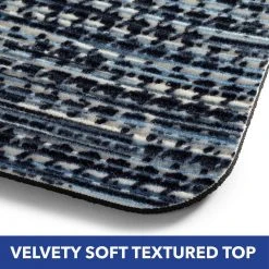 Smooth Step Blue/Black Houndstooth 24 in. x 35 in. Machine Washable Kitchen Mat by Home Dynamix -Daltile Sales Store blue black home dynamix door mats 3 ssht 309 d4 1000