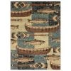 Buffalo Creek Blue/Brown 8 ft. x 10 ft. Area Rug by Home Dynamix -Daltile Sales Store blue brown home dynamix area rugs 1 17393 309 64 1000