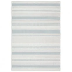 Tripoli Mateo Blue/Cream 5 ft. x 7 ft. Striped Indoor/Outdoor Area Rug by Home Dynamix