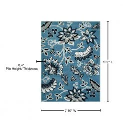 Tremont Lane LBlue/Grey 8 ft. x 10 ft. Floral Area Rug by Home Dynamix 17 Tremont Lane LBlue/Grey 8 ft. x 10 ft. Floral Area Rug by Home Dynamix -Daltile Sales Store blue grey home dynamix area rugs 1 hd5019 301 76 1000