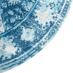 Palmyra Dali Blue/Grey 8 ft. Geometric Round Area Rug by Home Dynamix -Daltile Sales Store blue grey home dynamix area rugs 8r 13566 309 c3 1000