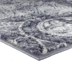 Bazaar Crystal Blue 9 ft. x 12 ft. Medallion Area Rug by Home Dynamix -Daltile Sales Store blue home dynamix area rugs 10 14607 705 4f 1000