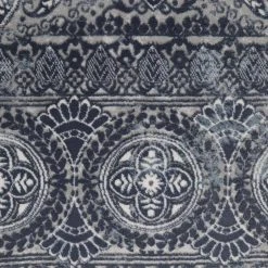 Bazaar Crystal Blue 9 ft. x 12 ft. Medallion Area Rug by Home Dynamix -Daltile Sales Store blue home dynamix area rugs 10 14607 705 66 1000