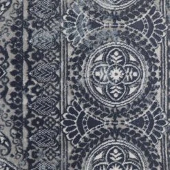 Bazaar Crystal Blue 9 ft. x 12 ft. Medallion Area Rug by Home Dynamix -Daltile Sales Store blue home dynamix area rugs 10 14607 705 76 1000