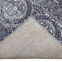 Bazaar Crystal Blue 9 ft. x 12 ft. Medallion Area Rug by Home Dynamix -Daltile Sales Store blue home dynamix area rugs 10 14607 705 77 1000