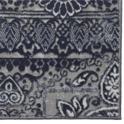 Bazaar Crystal Blue 9 ft. x 12 ft. Medallion Area Rug by Home Dynamix -Daltile Sales Store blue home dynamix area rugs 10 14607 705 fa 1000