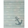 Marine Anchor Blue/Ivory 8 ft. x 10 ft. Indoor/Outdoor Area Rug by Home Dynamix -Daltile Sales Store blue ivory home dynamix outdoor rugs 1 22121 301 64 1000