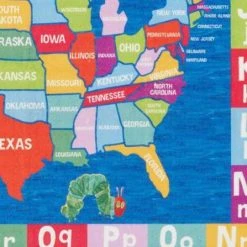Elementary US Map Blue/Red 7 ft. x 10 ft. Kids Area Rug by Home Dynamix -Daltile Sales Store blue red home dynamix kids rugs 1a ecem02 1f 1000