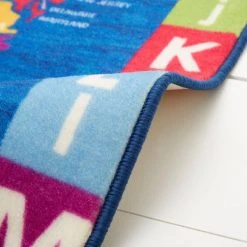 Elementary US Map Blue/Red 3 ft. x 5 ft. Kids Area Rug by Home Dynamix -Daltile Sales Store blue red home dynamix kids rugs 4a ecem02 4f 1000