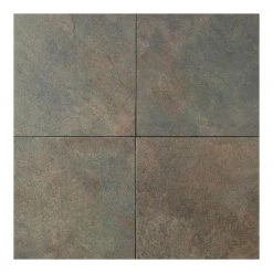 Continental Slate Brazilian Green 18 in. x 18 in. Porcelain Floor and Wall Tile (18 sq. ft. / case) by Daltile