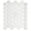 Restore Bright White 10 in. x 12 in. Glazed Ceramic Hexagon Mosaic Tile (0.81 sq. ft./each) by Daltile -Daltile Sales Store bright white daltile ceramic tile 019015hexms1p2 64 1000