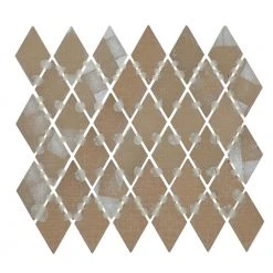 Restore Bright White 12 in. x 13 in. Glazed Ceramic Diamond Mosaic Tile (0.88 sq. ft./Piece) by Daltile -Daltile Sales Store bright white daltile ceramic tile re1523harhd1p2 1f 1000
