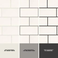 Restore Bright White 12 in. x 12 in. x 6.35 mm Ceramic Mosaic Wall Tile (0.83 sq. ft./ Each) by Daltile -Daltile Sales Store bright white daltile ceramic tile re1524bwhd1p2 1d 1000