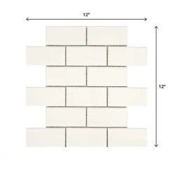 Restore Bright White 12 in. x 12 in. x 6.35 mm Ceramic Mosaic Wall Tile (0.83 sq. ft./ Each) by Daltile -Daltile Sales Store bright white daltile ceramic tile re1524bwhd1p2 66 1000