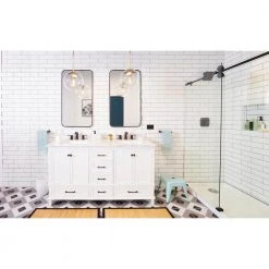 Restore 3 in. x 12 in. Ceramic Bright White Subway Tile (12 sq. ft. / Case) by Daltile 24 Restore 3 in. x 12 in. Ceramic Bright White Subway Tile (12 sq. ft. / Case) by Daltile -Daltile Sales Store bright white daltile ceramic tile re15312hd1p2 1f 1000