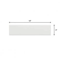 Restore 3 in. x 12 in. Ceramic Bright White Subway Tile (0.25 sq. ft./ Each) by Daltile -Daltile Sales Store bright white daltile ceramic tile re15312hd1p2 66 1000 1