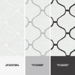 Restore Bright White 11 in. x 12 in. Glazed Ceramic Arabesque Mosaic Tile (0.74 sq. ft./Piece) by Daltile 12 Restore Bright White 11 in. x 12 in. Glazed Ceramic Arabesque Mosaic Tile (0.74 sq. ft./Piece) by Daltile -Daltile Sales Store bright white daltile ceramic tile re1533arabhd1p2 1d 1000