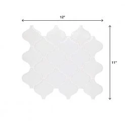 Restore Bright White 11 in. x 12 in. Glazed Ceramic Arabesque Mosaic Tile (0.74 sq. ft./Piece) by Daltile 13 Restore Bright White 11 in. x 12 in. Glazed Ceramic Arabesque Mosaic Tile (0.74 sq. ft./Piece) by Daltile -Daltile Sales Store bright white daltile ceramic tile re1533arabhd1p2 66 1000