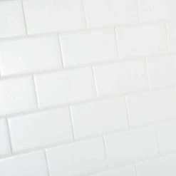 Restore Bright White 3 in. x 6 in. Ceramic Modular Wall Tile (375 sq. ft. / pallet) by Daltile -Daltile Sales Store bright white daltile ceramic tile re1536mdhdpl1p4 77 1000